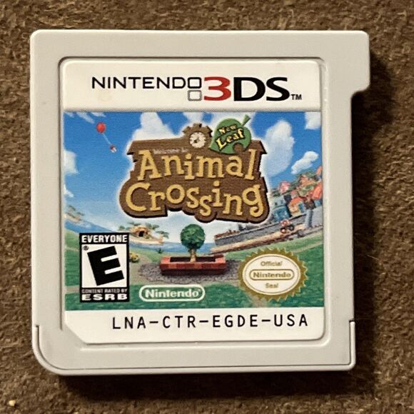 ANIMAL CROSSING New Leaf Welcome Amiibo (Nintendo 3DS, 2017) Authentic Cartridge - Picture 1 of 2